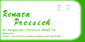 renata preisich business card